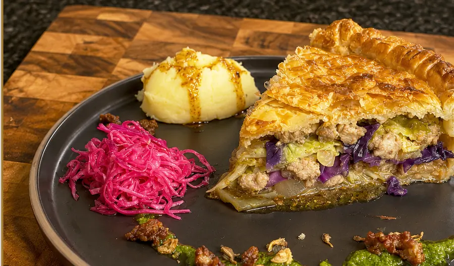 Rustic Pork & Cabbage Pie