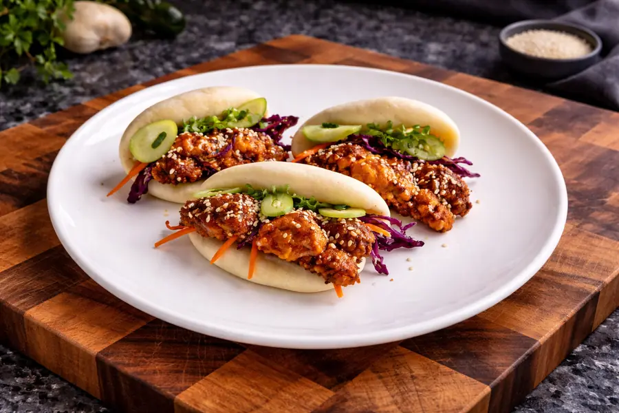 Korean Crispy Chicken Bao