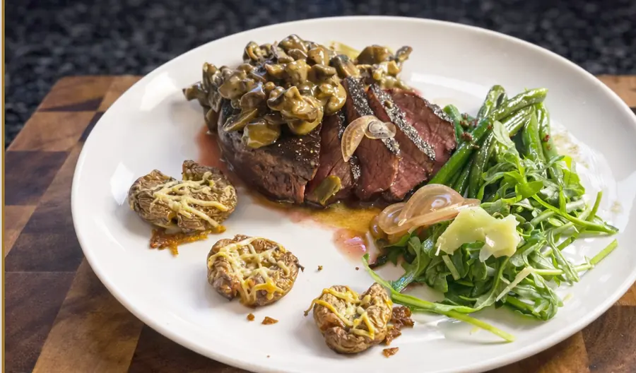 Ribeye Steak with Mushroom Sauce